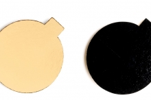 monoporce 8 cm, zlato-černá laminace